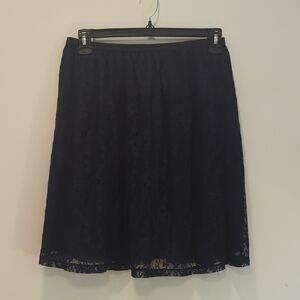 Relativity Blue A-Line Knee-Length Skirt for Work